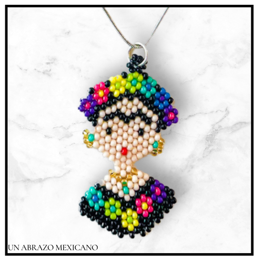 Frida Kahlo Beaded Necklace
