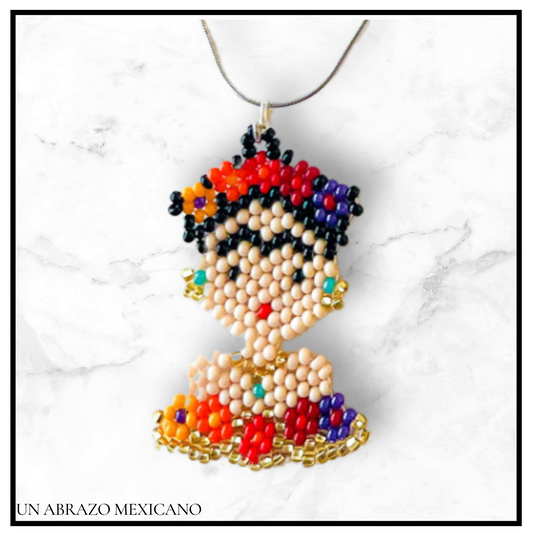 Frida Kahlo Beaded Necklace