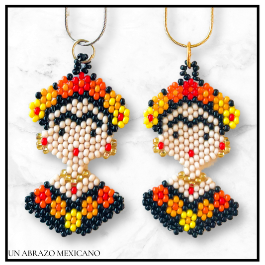 Frida Kahlo Beaded Necklace