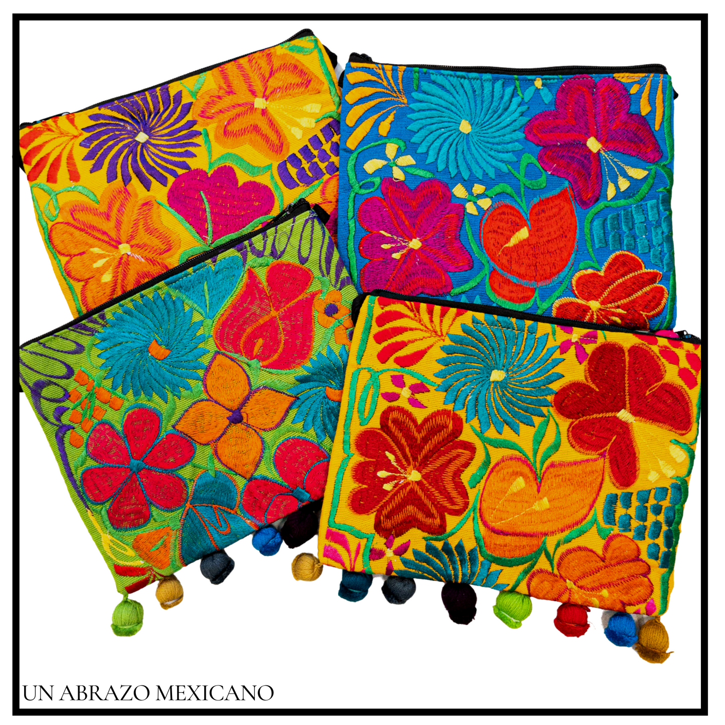 Hand Embroidered Slim Crossbody