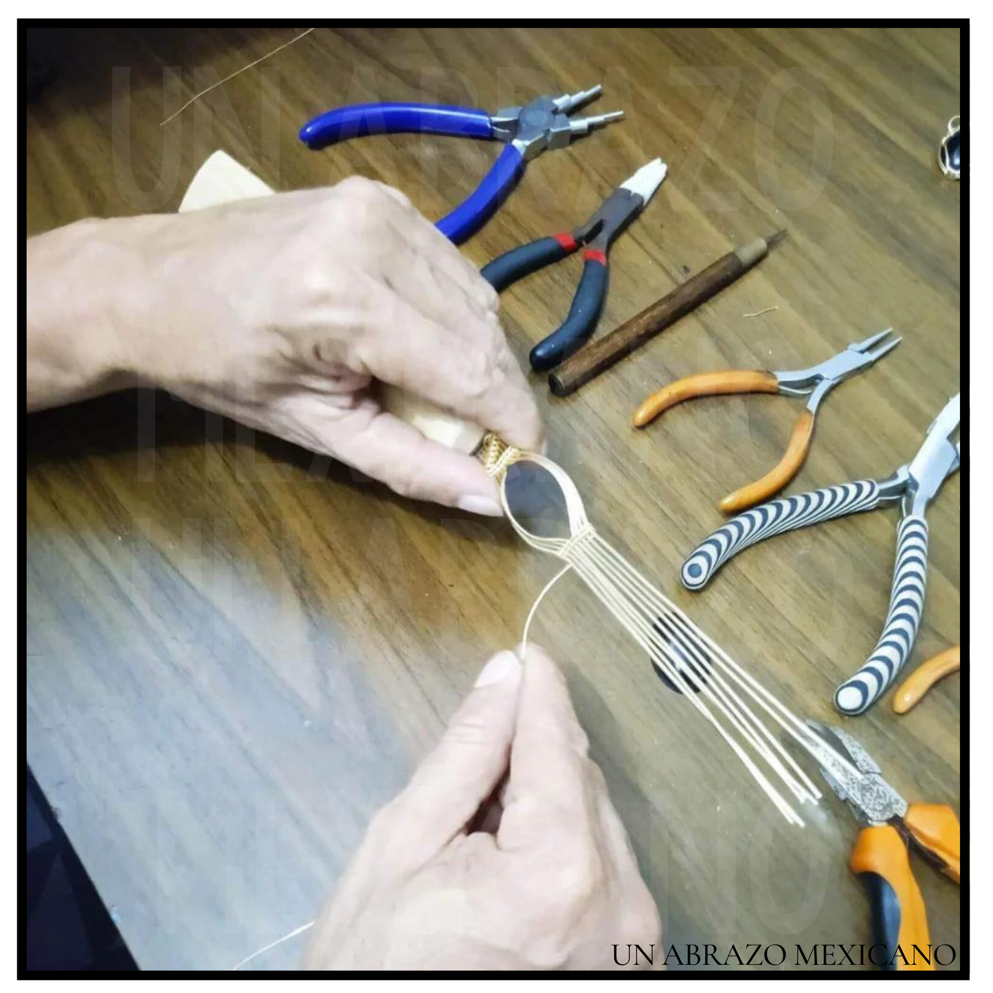 Woven Three-Tiered Wire Bracelet