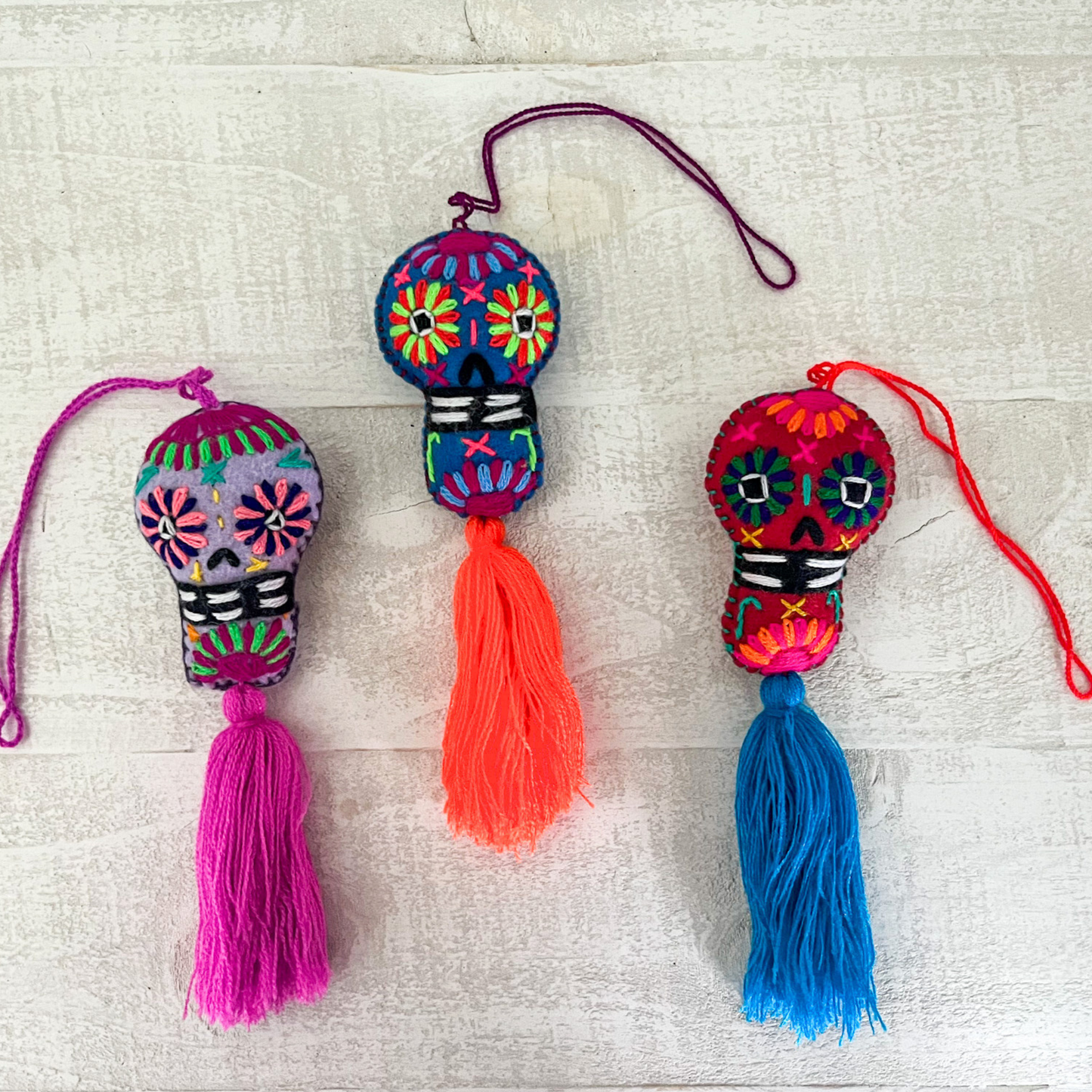 Calavera Sugar Skull Catrina Pompom Tassel