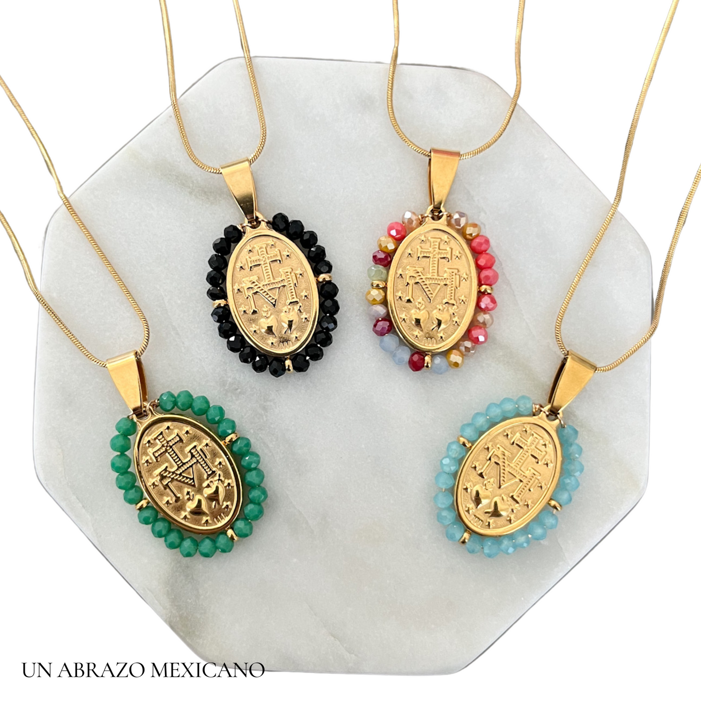 La Virgin de Guadalupe Beaded Necklace