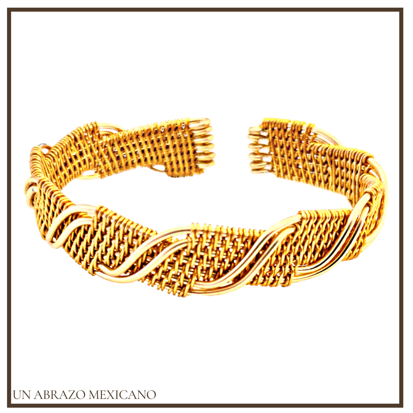 Woven Double Wave Wire Bracelet