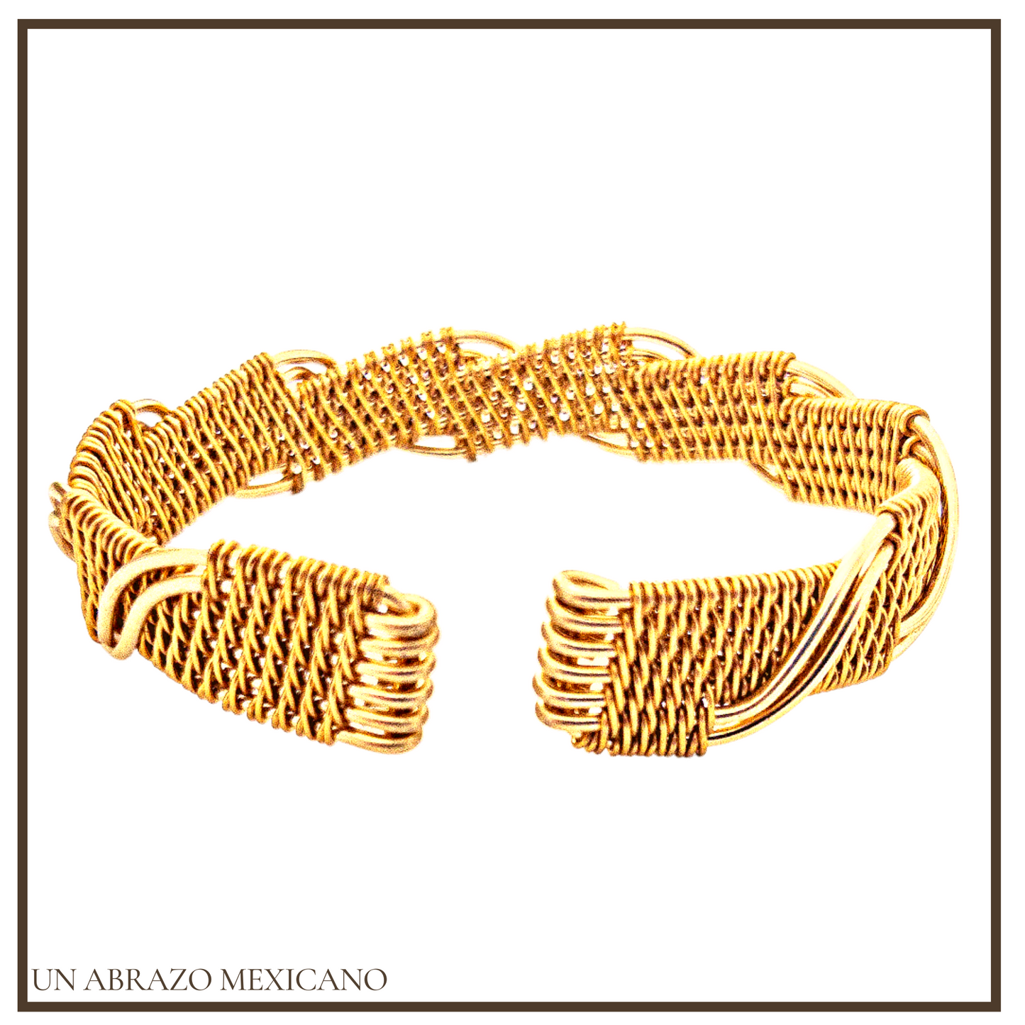 Woven Double Wave Wire Bracelet