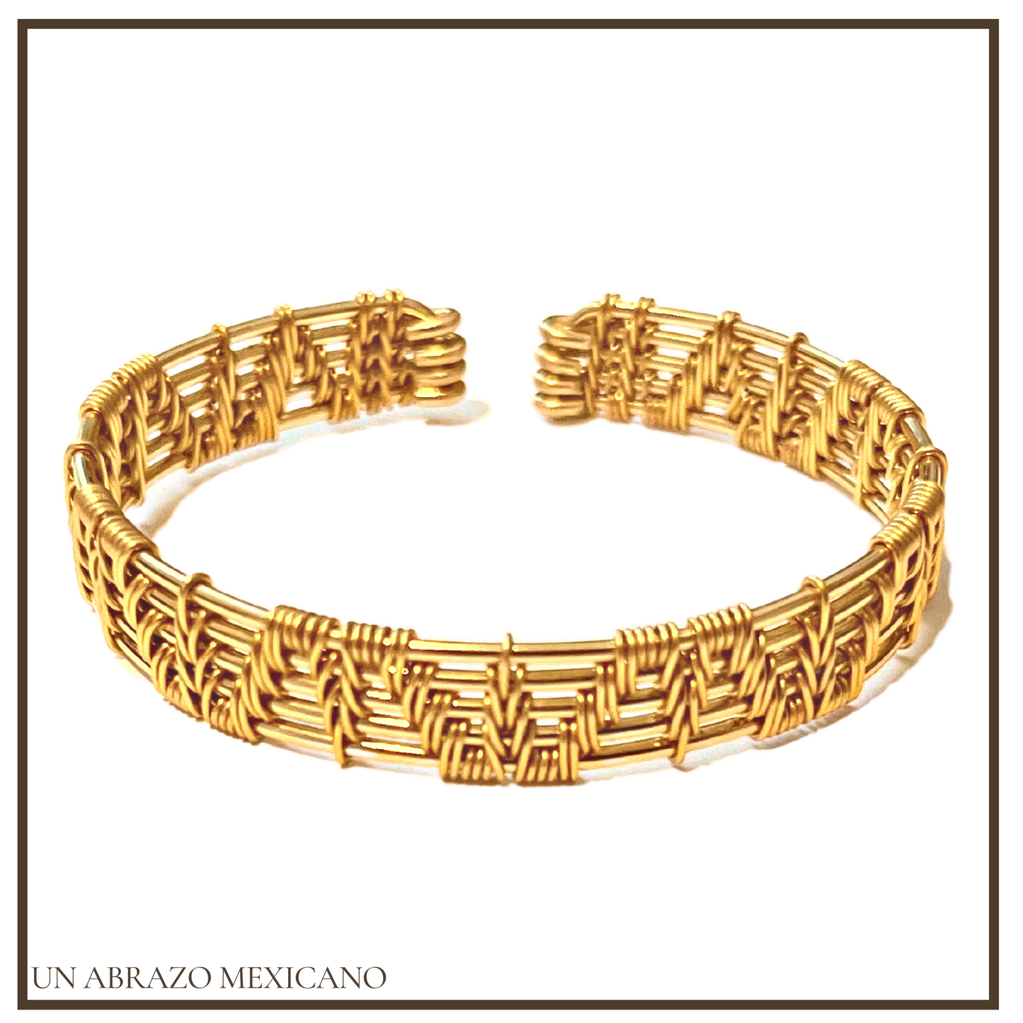 Woven Wire Five Tired Angled Bracelet