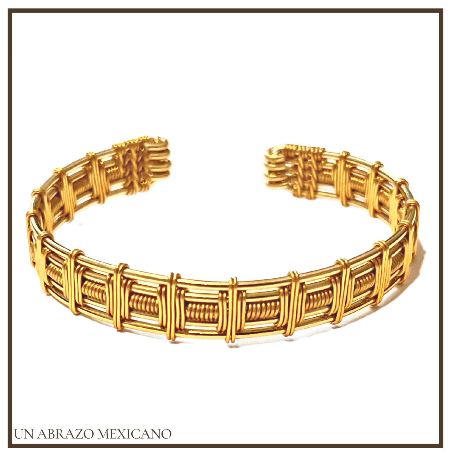 Woven Three-Tiered Wire Bracelet