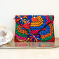 Embroidered Envelope Clutch
