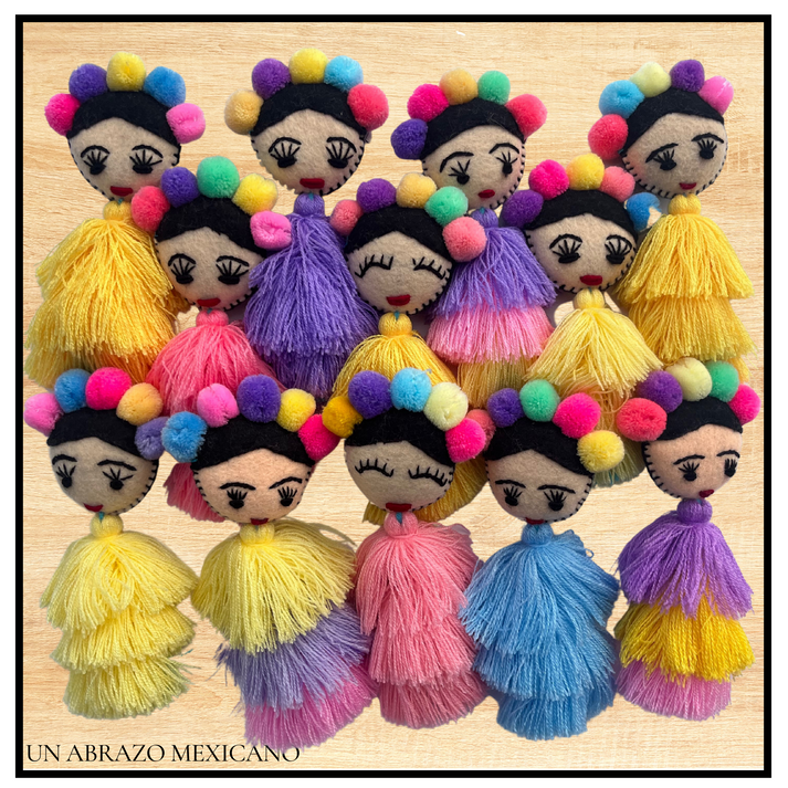 Lele Doll Keychain Un Abrazo Mexicano