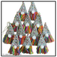 Winter Christmas Tree Embroidered Tassel Ornament